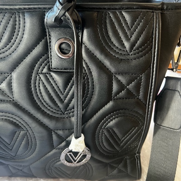NWT Valentino Orlandi Large Quilted Tote Bag in Black - Picture 12 of 13